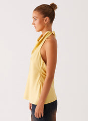 Carsen Halter Top - Yellow