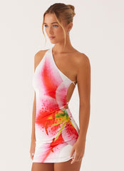 Always Sunny Mini Dress - White Floral