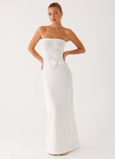 Arli Strapless Maxi Dress - Ivory