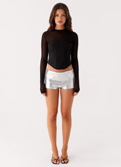 Aspire Long Sleeve Corset - Black