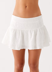 Brissy Mini Skirt - White