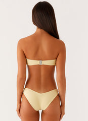 Delta Bandeau Bikini Top - Lemon