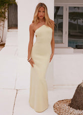 Elisha Knit Maxi Dress - Yellow