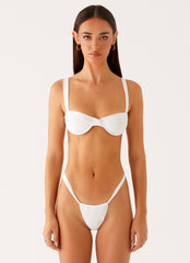 Gala Underwire Bikini Top - White
