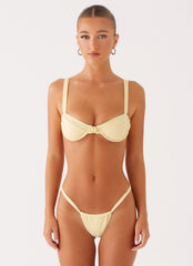 Gala Underwire Bikini Top - Yellow