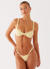 Gala Underwire Bikini Top - Yellow
