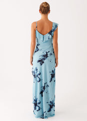 Goldsmith Maxi Dress - Blue Black Floral