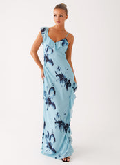 Goldsmith Maxi Dress - Blue Black Floral