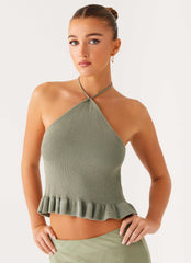 Idola Knit Top - Sage