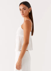 Irena Cami Top - White