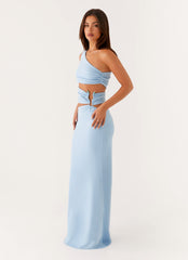Laylani Cut Out Maxi Dress - Blue