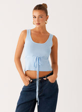 Macall Knit Tank - Blue