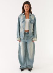 Maxwell Baggy Jeans - Washed Blue