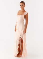 Naya Maxi Dress - Peach