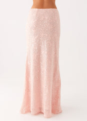 Nico Sequin Maxi Skirt - Pink