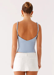 On Trend Linen Mini Skort - White