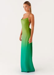 Opposites Attract Maxi Dress - Green Ombre