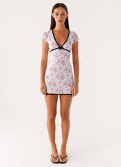 Rocca Mini Dress - Lavender Meadow
