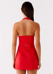 Roxe Mini Dress - Red