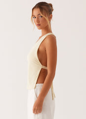 Safiya One Shoulder Top - Yellow