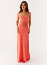 Shae Maxi Dress - Tangerine