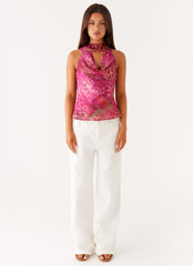 Clovah Top - Lavender Lagoon