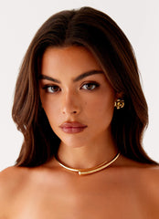 Raven Necklace - Gold