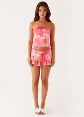 Corbin Mini Skort - Flamingo Fling