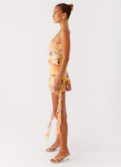 Macey Mini Dress - Sunburst Floral