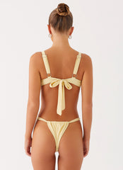 Airlie Scrunch Bikini Bottoms - Yellow