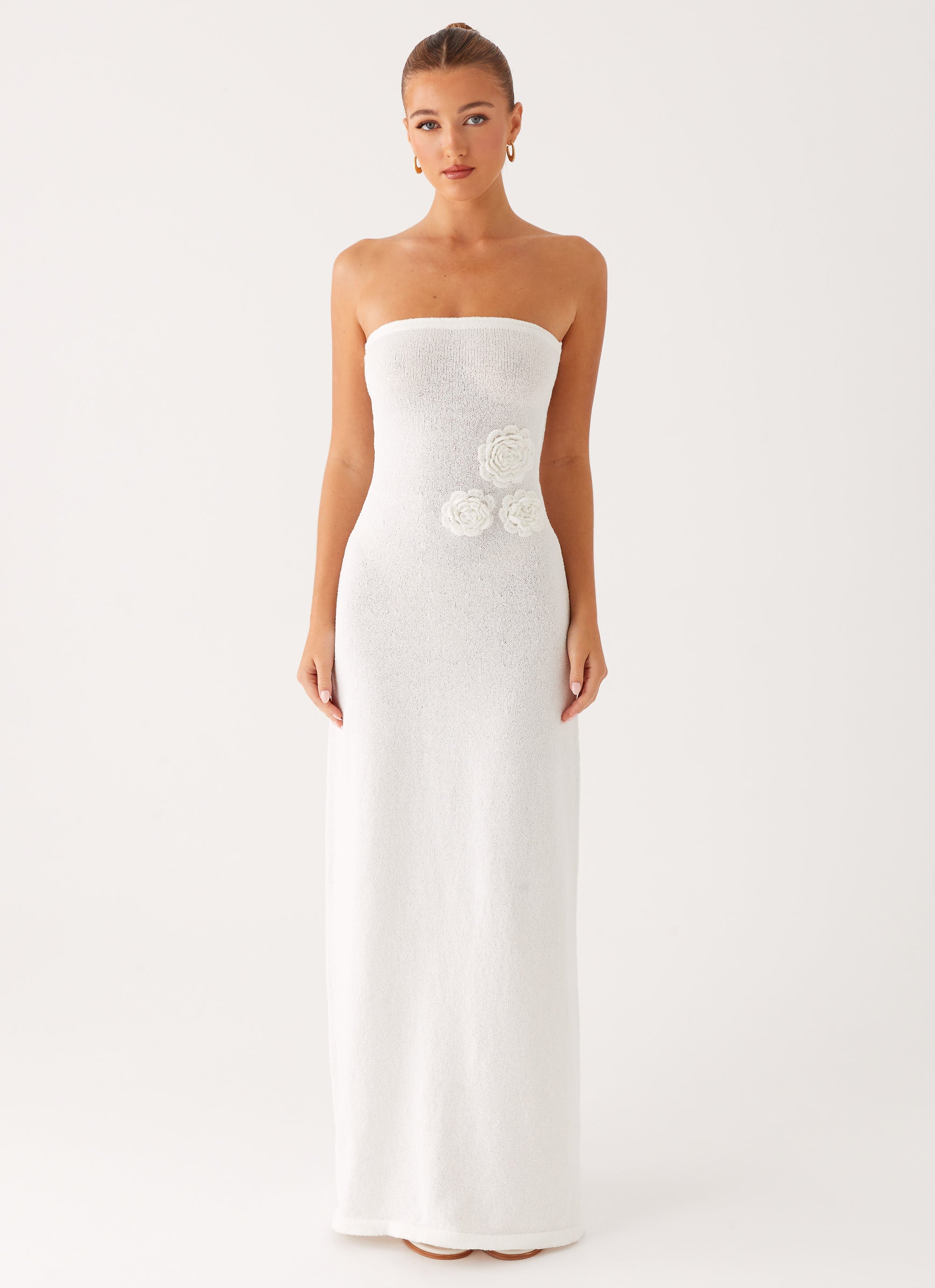 Arli Strapless Maxi Dress - Ivory