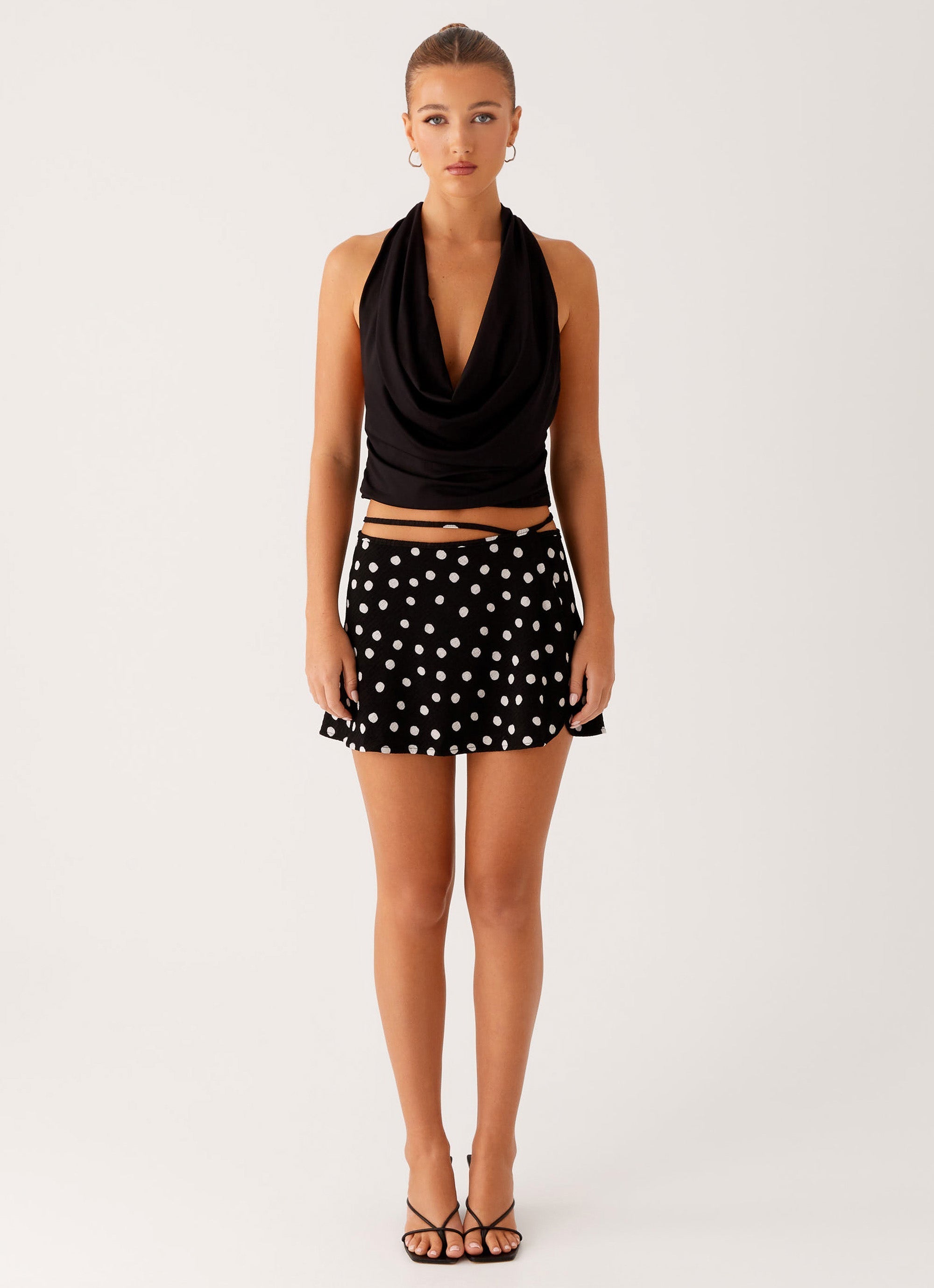 Ashi Cowl Top - Black