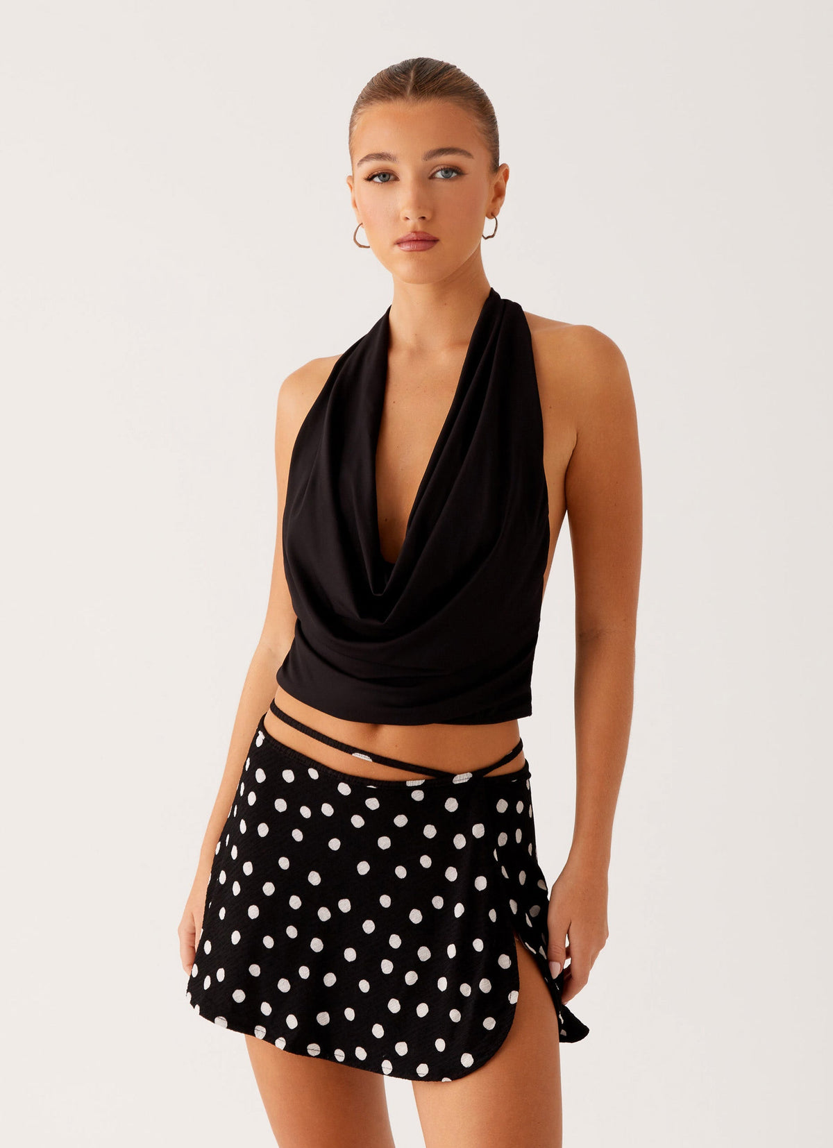 Ashi Cowl Top - Black