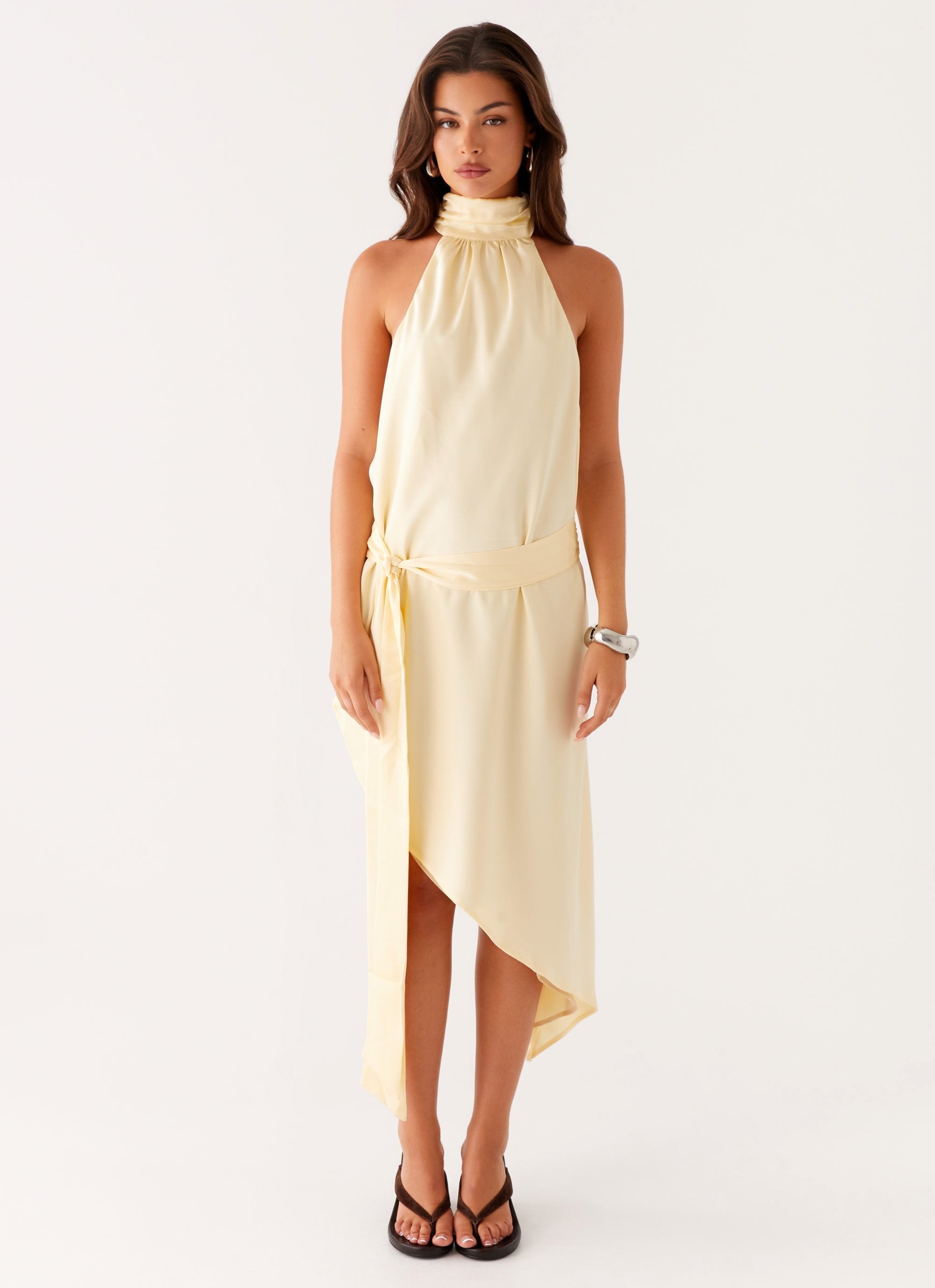 Atlantic Midi Dress - Yellow