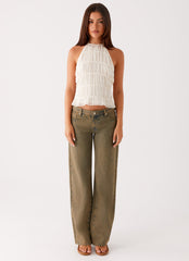 Bennie Halter Top - Ivory