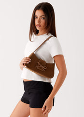 Cara Bow Shoulder Bag - Brown