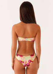 Delta Bandeau Bikini Top - Green Tropical