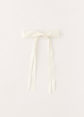 Dorothy Bow Hair Clip - Ivory