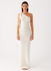 Easton Knit Maxi Dress - White