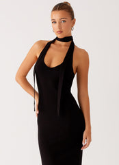 Eddie Knit Maxi Dress - Black