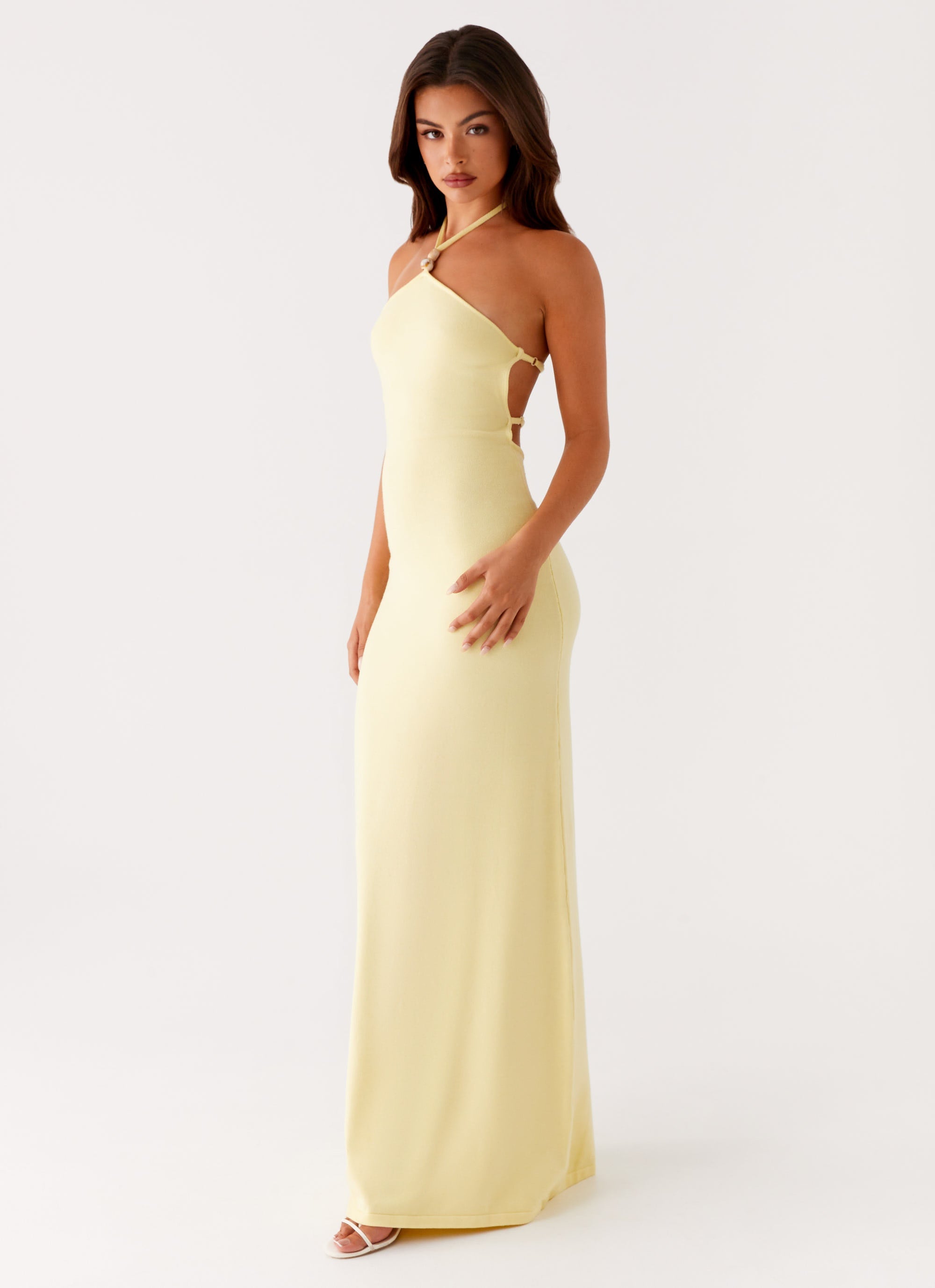 Elisha Knit Maxi Dress - Yellow