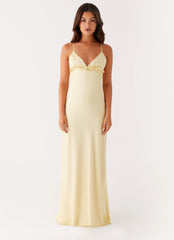 Elona Maxi Dress - Baby Yellow