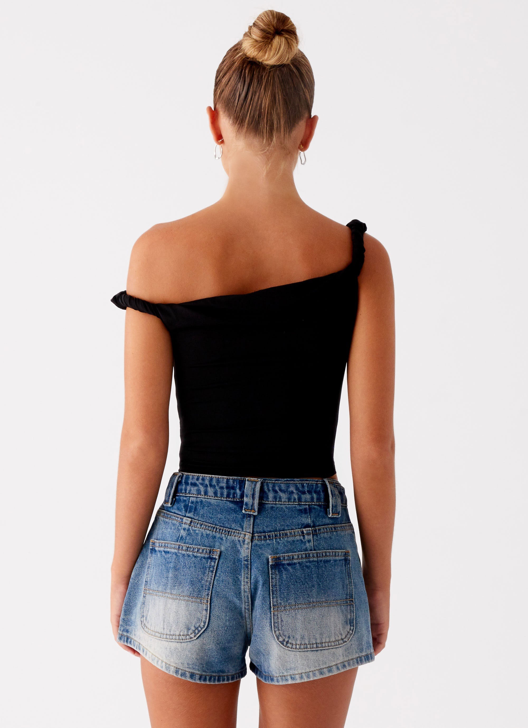 Frida Denim Shorts - Vintage Wash Blue