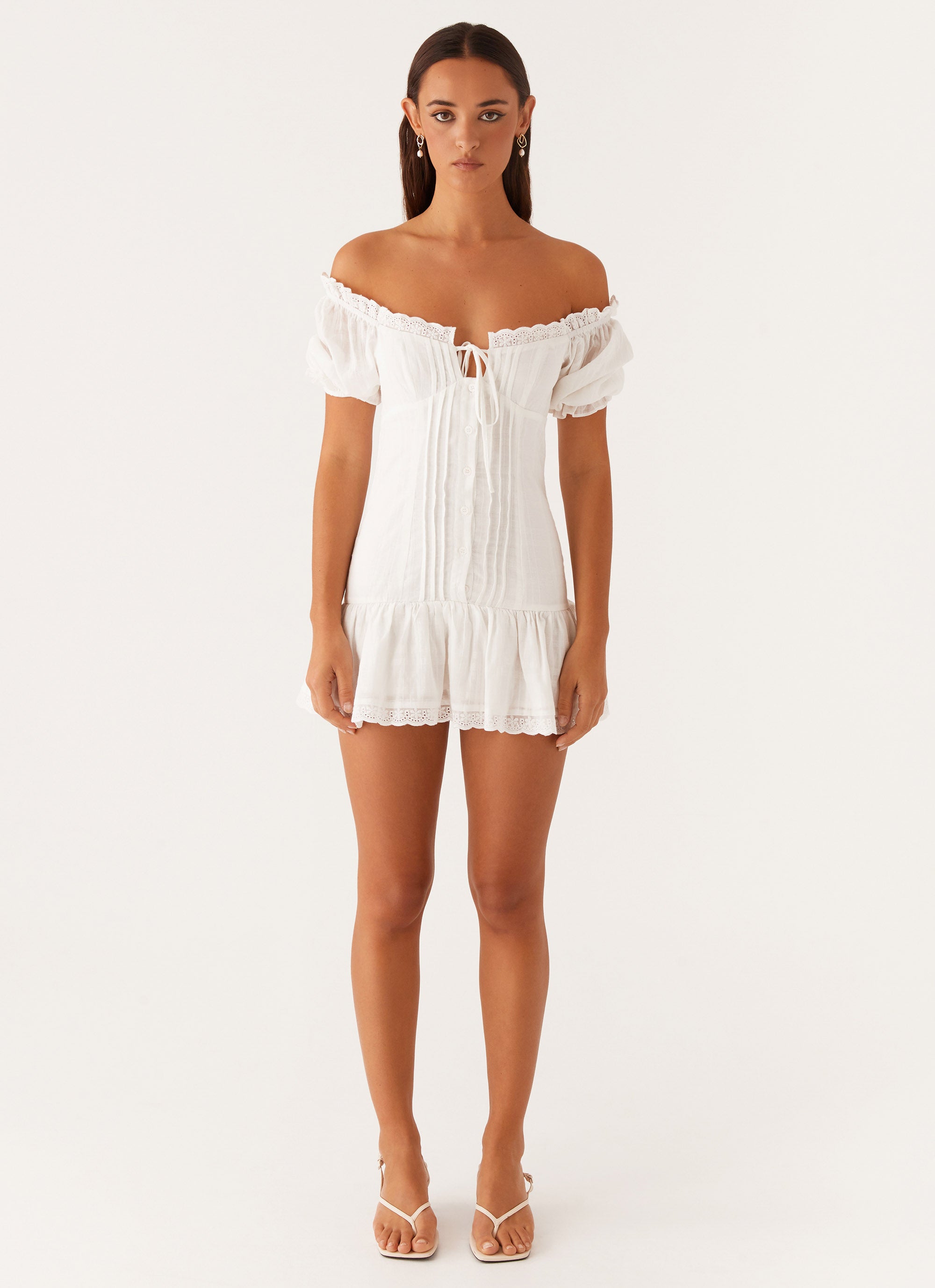 Hundred Percent Mini Dress - White