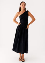 Janessa Midi Dress - Black