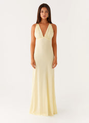 Kacia Maxi Dress - Lemon