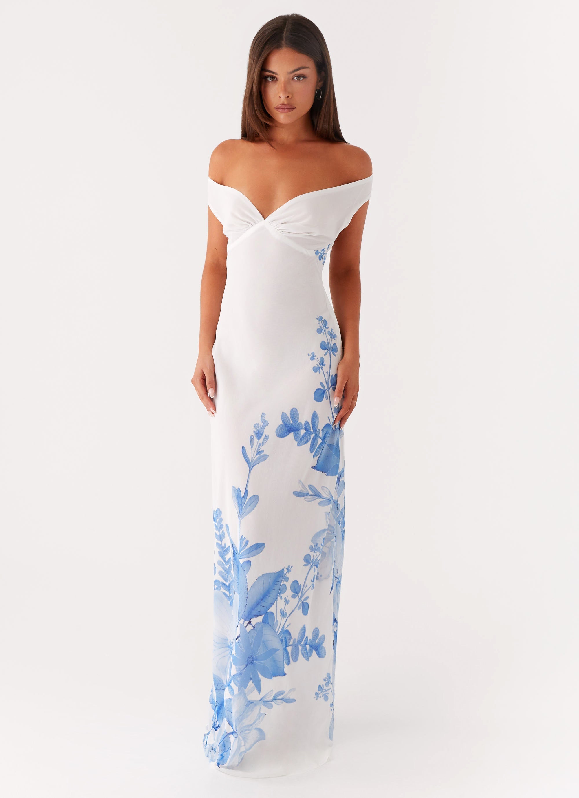 Krissa Maxi Dress - Blue Floral