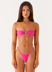 Laurel Bikini Bottom - Fuchsia