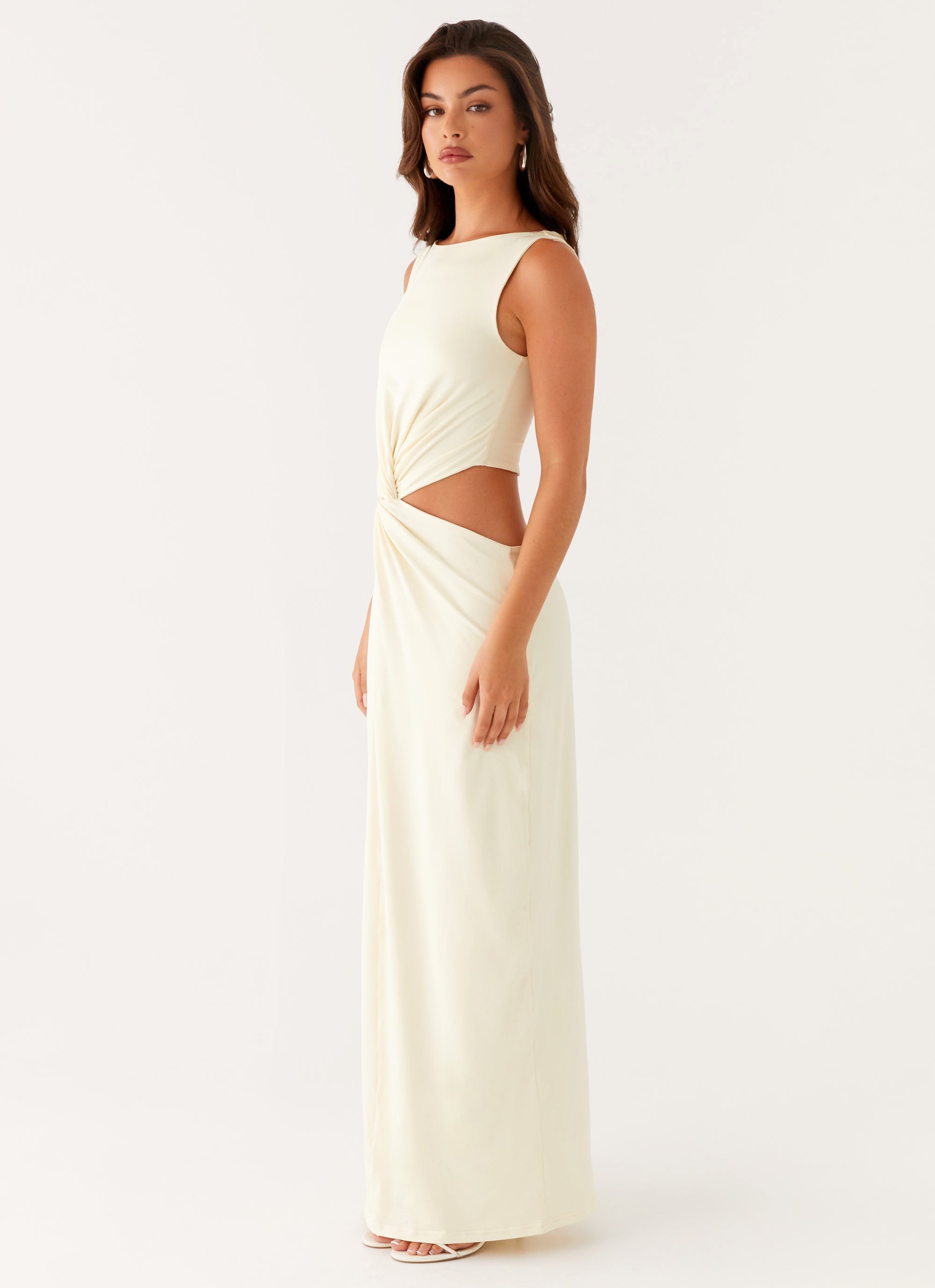 Lilabelle Twist Maxi Dress - Yellow