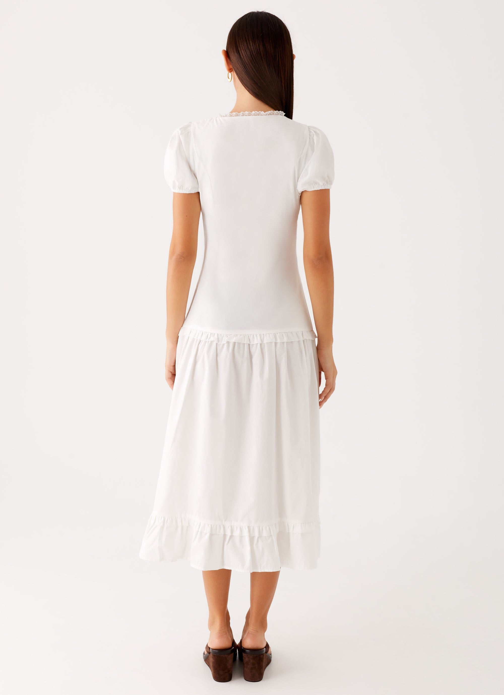 London Midi Dress - White